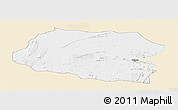 Classic Style Panoramic Map of Chipata, single color outside