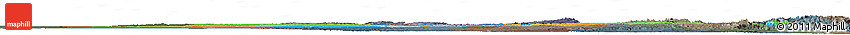 Political Horizon Map of Zambia, darken, semi-desaturated