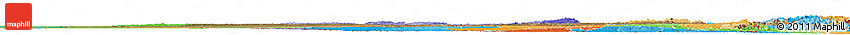 Satellite Horizon Map of Zambia, political outside