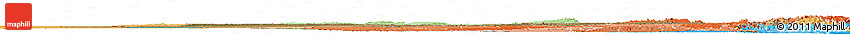 Satellite Horizon Map of Zambia, political shades outside