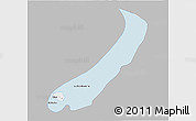 Gray 3D Map of Lake Mweru, single color outside