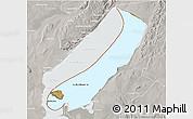 Satellite 3D Map of Lake Mweru, lighten, semi-desaturated