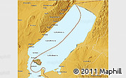 Satellite 3D Map of Lake Mweru, physical outside