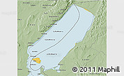 Savanna Style 3D Map of Lake Mweru