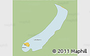 Savanna Style 3D Map of Lake Mweru, single color outside