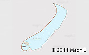 Shaded Relief 3D Map of Lake Mweru, cropped outside