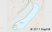 Shaded Relief 3D Map of Lake Mweru, lighten