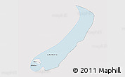 Silver Style 3D Map of Lake Mweru, single color outside