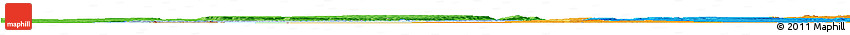 Satellite Horizon Map of Lake Mweru, political outside
