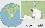 Savanna Style Location Map of Lake Mweru, highlighted country