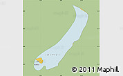 Savanna Style Map of Lake Mweru, single color outside