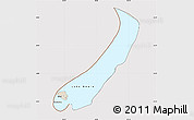Shaded Relief Map of Lake Mweru, cropped outside