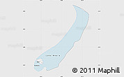Silver Style Map of Lake Mweru, single color outside