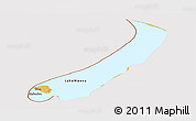 Physical Panoramic Map of Lake Mweru, cropped outside