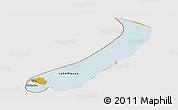 Political Panoramic Map of Lake Mweru, cropped outside