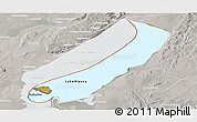 Satellite Panoramic Map of Lake Mweru, lighten, semi-desaturated