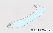 Shaded Relief Panoramic Map of Lake Mweru, cropped outside