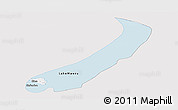Silver Style Panoramic Map of Lake Mweru, single color outside