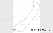 Blank Simple Map of Lake Mweru, cropped outside