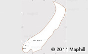 Classic Style Simple Map of Lake Mweru, cropped outside