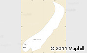 Classic Style Simple Map of Lake Mweru, single color outside