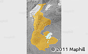 Physical 3D Map of Luapula, desaturated