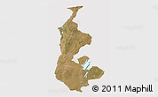 Satellite 3D Map of Luapula, cropped outside