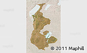 Satellite 3D Map of Luapula, lighten