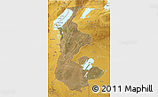 Satellite 3D Map of Luapula, physical outside
