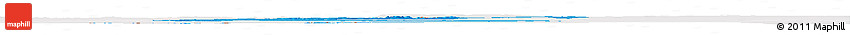 Political Shades Horizon Map of Luapula, cropped outside