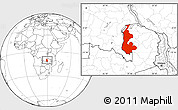 Blank Location Map of Luapula