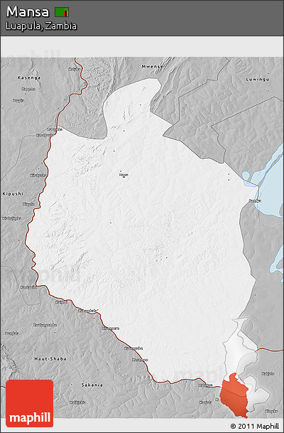 Gray 3D Map of Mansa
