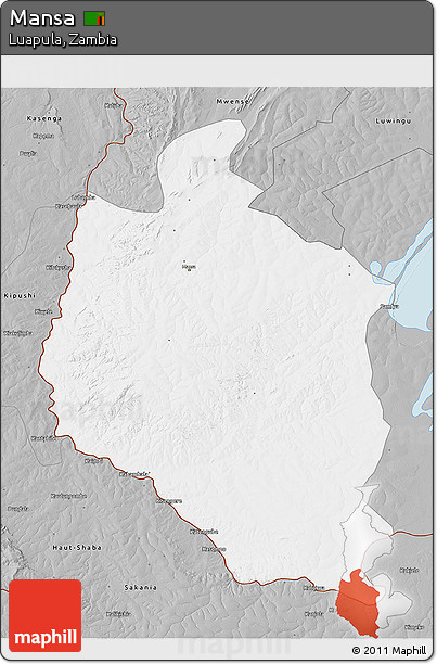 Gray 3D Map of Mansa