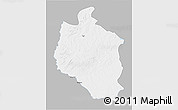 Gray 3D Map of Mansa, single color outside