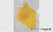 Physical 3D Map of Mansa, lighten, desaturated