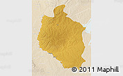 Physical 3D Map of Mansa, lighten