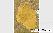 Physical 3D Map of Mansa, satellite outside