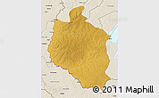 Physical 3D Map of Mansa, shaded relief outside