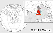 Blank Location Map of Mansa, highlighted country, highlighted parent region
