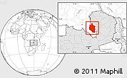 Blank Location Map of Mansa, highlighted country