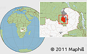 Savanna Style Location Map of Mansa, highlighted country, highlighted parent region