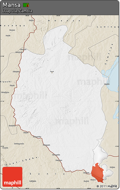 Classic Style Map of Mansa
