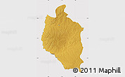Physical Map of Mansa, cropped outside
