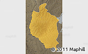 Physical Map of Mansa, darken, semi-desaturated