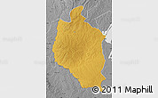 Physical Map of Mansa, desaturated