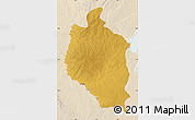 Physical Map of Mansa, lighten