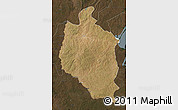 Satellite Map of Mansa, darken