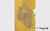 Satellite Map of Mansa, physical outside