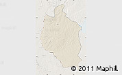 Shaded Relief Map of Mansa, lighten