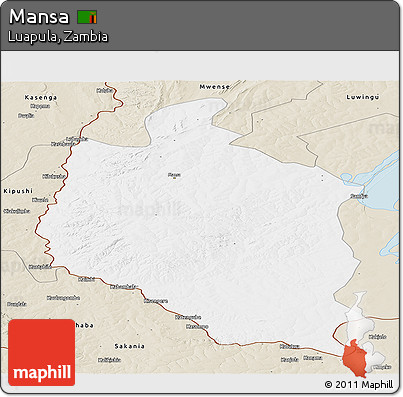 Classic Style Panoramic Map of Mansa